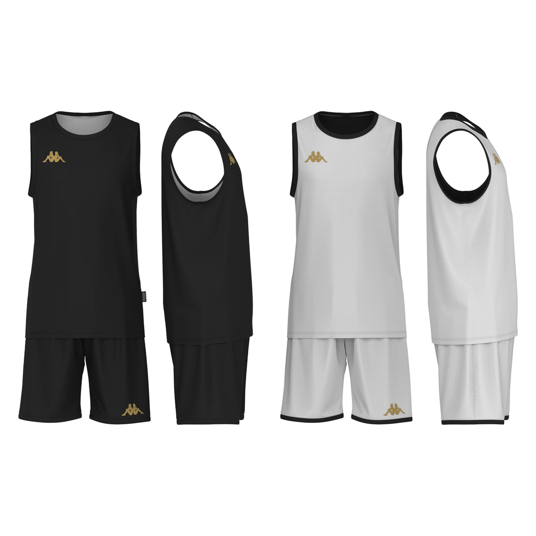 SETS Man KAPPA4BASKET DANCOSI Short/ Tank BLACK-WHITE-GOLD Color Draft (jpg Rgb)		