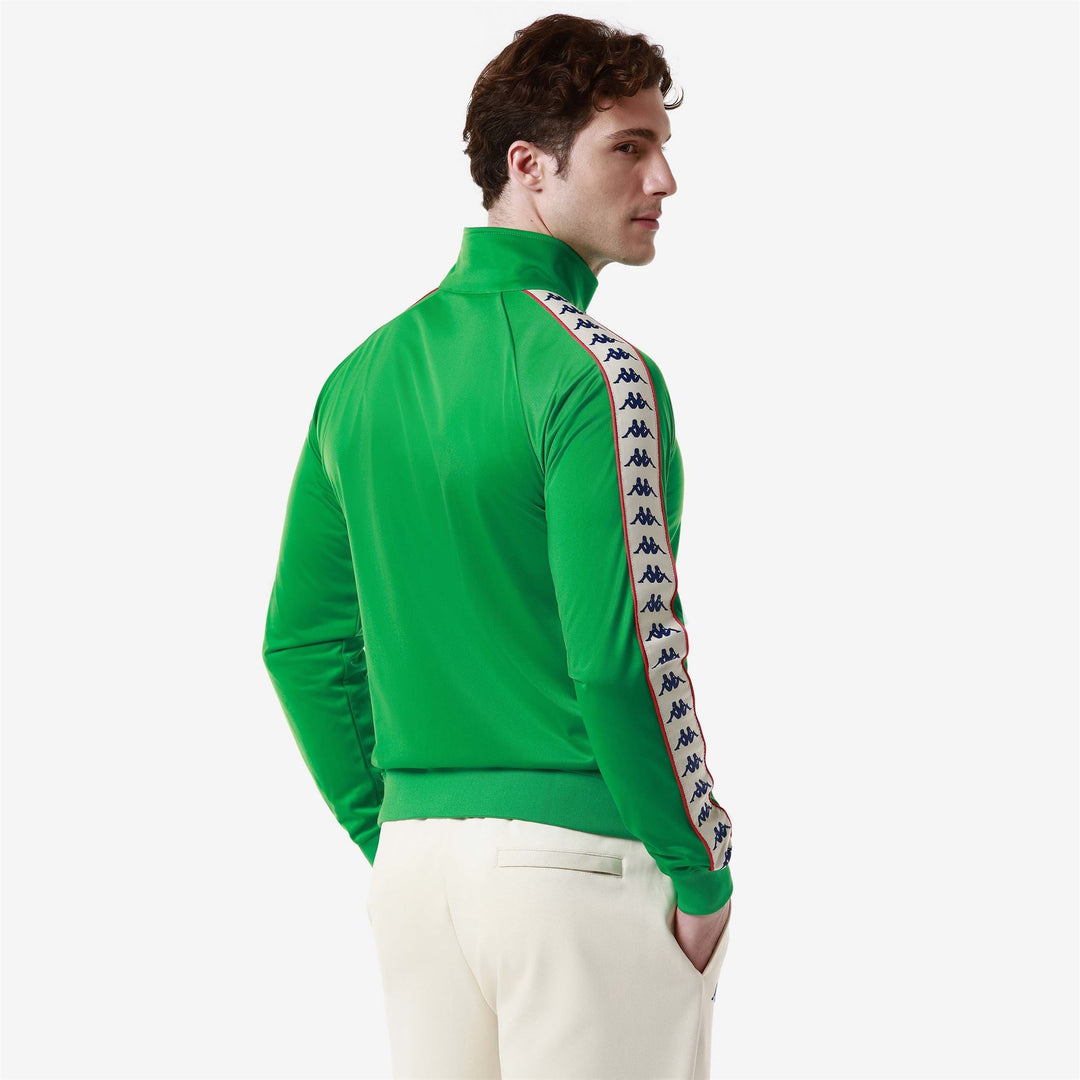 222 BANDA ANNISTON SLIM - Polar - Chaqueta - Hombre - VERDE HELECHO-BLANCO ANTIGUO-ROJO