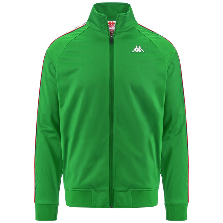 222 BANDA ANNISTON SLIM - Polar - Chaqueta - Hombre - VERDE HELECHO-BLANCO ANTIGUO-ROJO