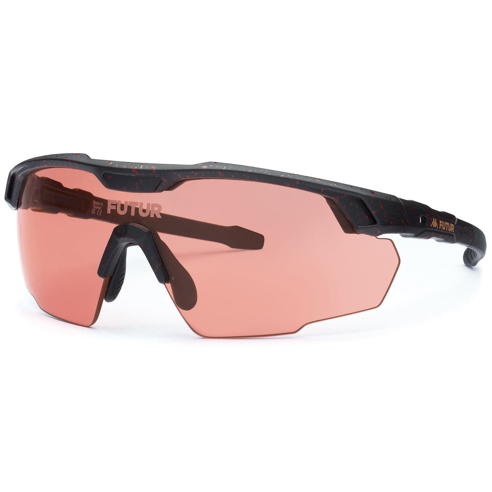 Glasses Unisex ROGER Sunglasses SPECKLE BLACK ORANGE - OR2 Dressed Front (jpg Rgb)	