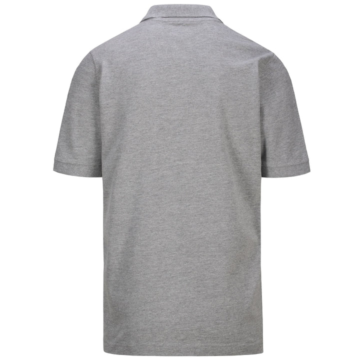 Polo Shirts Man LOGO SHARAS MSS Polo GREY MD MEL Dressed Side (jpg Rgb)		