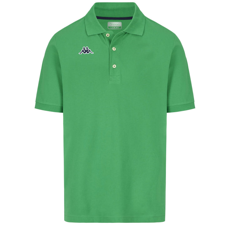 Polo Shirts Man LOGO HOLIVER MSS Polo GREEN FERN - BLUE MARINE Photo (jpg Rgb)			