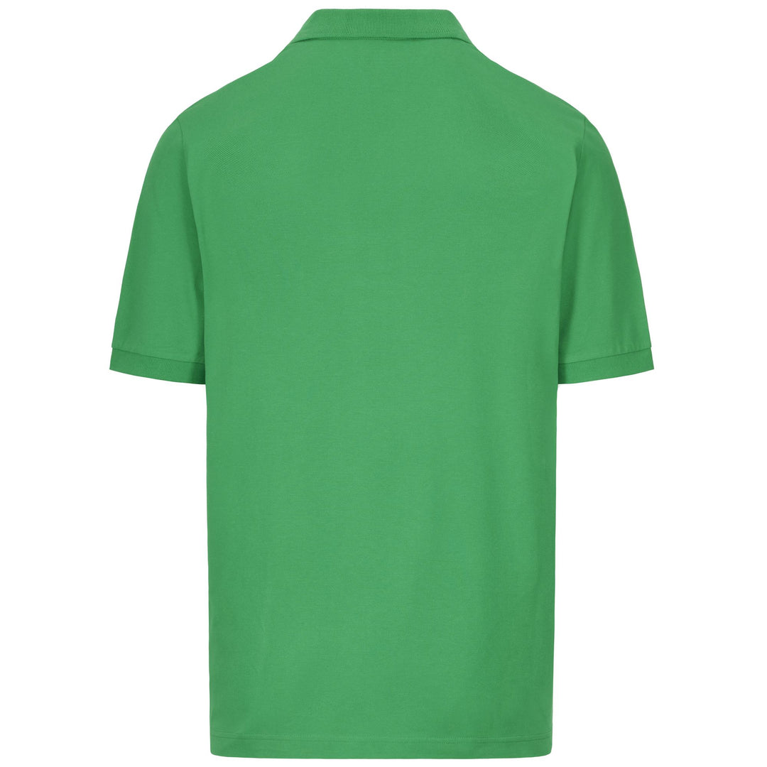 Polo Shirts Man LOGO HOLIVER MSS Polo GREEN FERN - BLUE MARINE Dressed Side (jpg Rgb)		