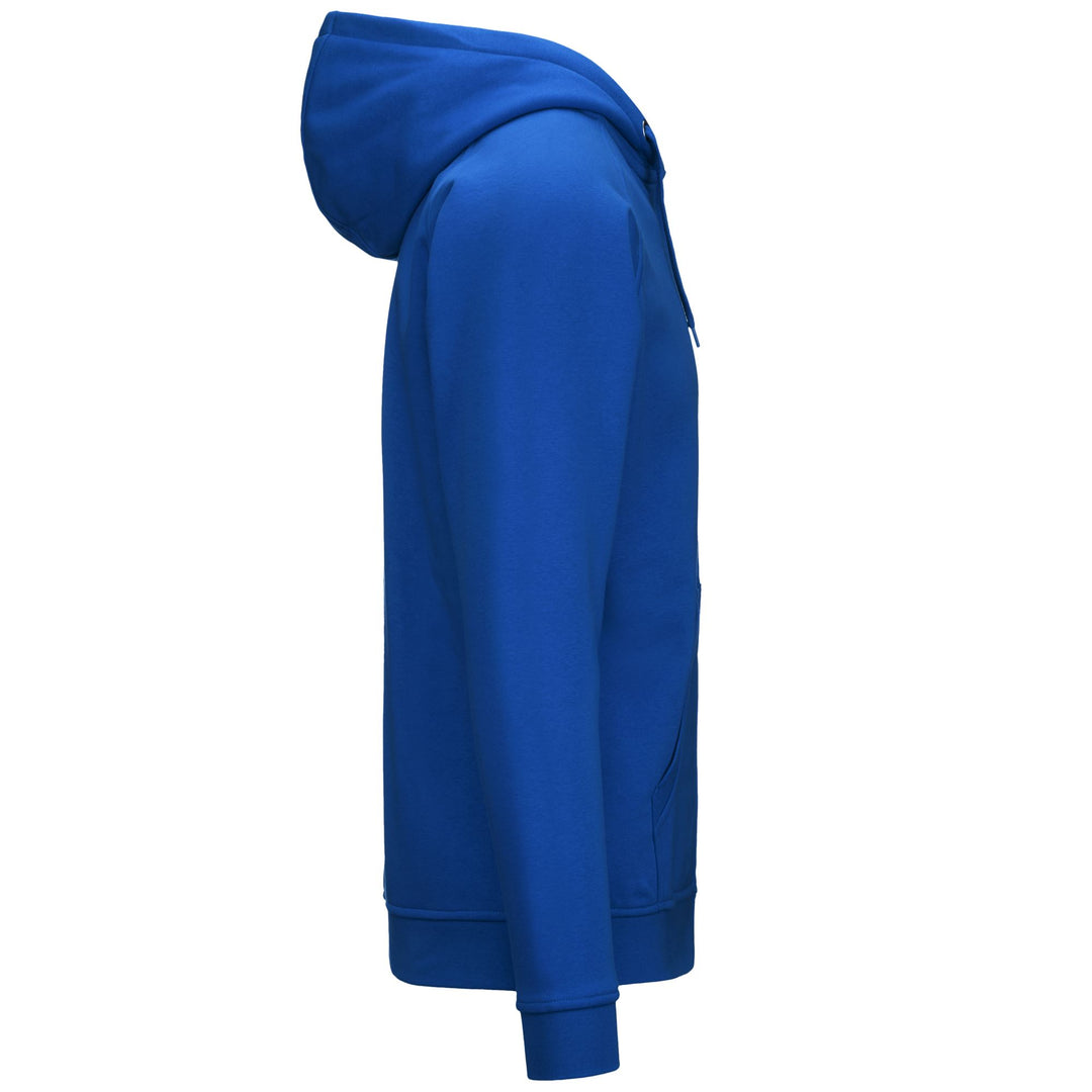 Fleece Man LOGO JACK SLIM Hoodie Full Zip BLUE ROYAL Dressed Front (jpg Rgb)	