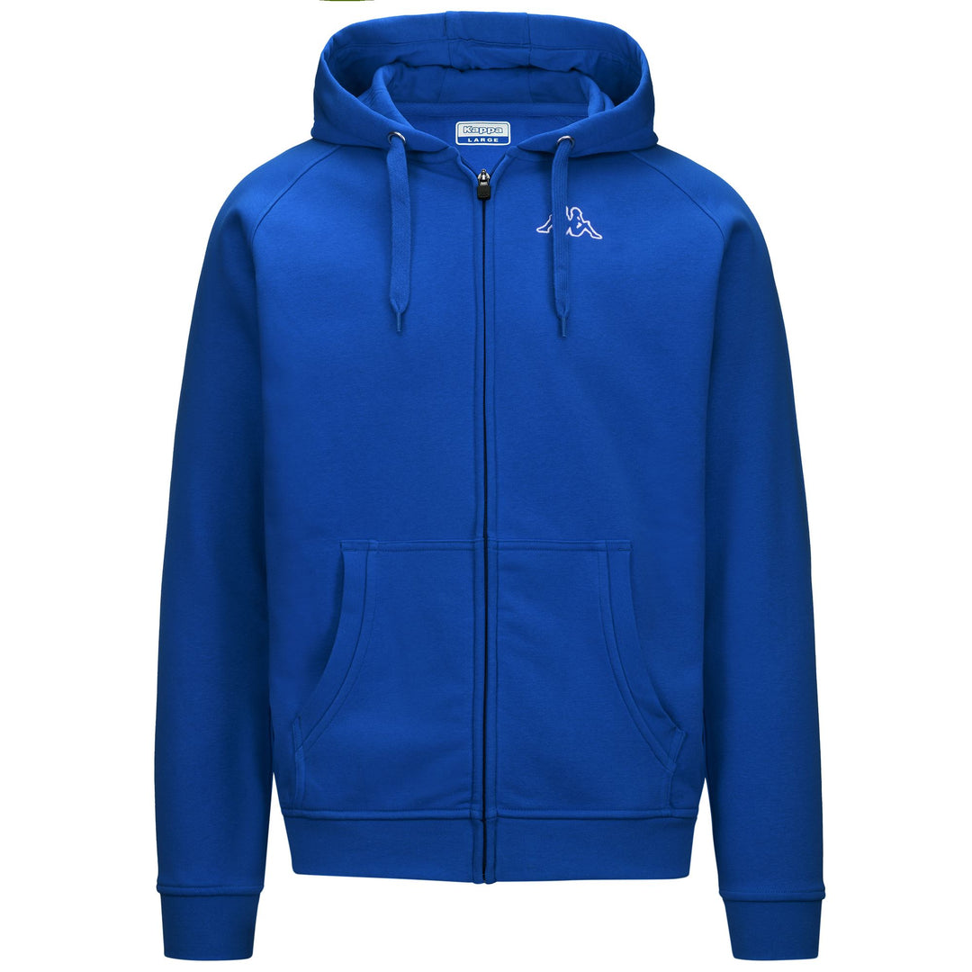 Fleece Man LOGO JACK SLIM Hoodie Full Zip BLUE ROYAL Photo (jpg Rgb)			