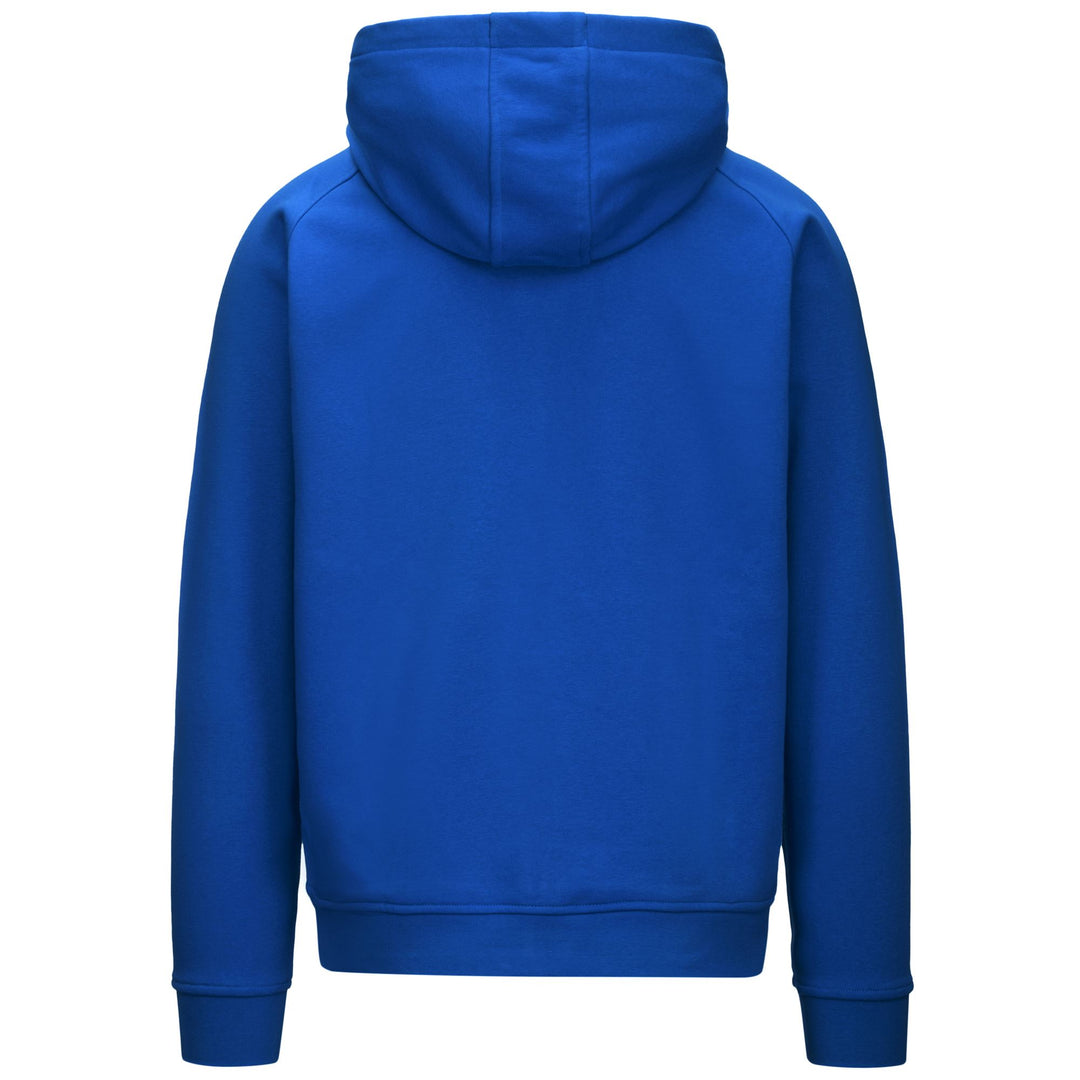 Fleece Man LOGO JACK SLIM Hoodie Full Zip BLUE ROYAL Dressed Side (jpg Rgb)		