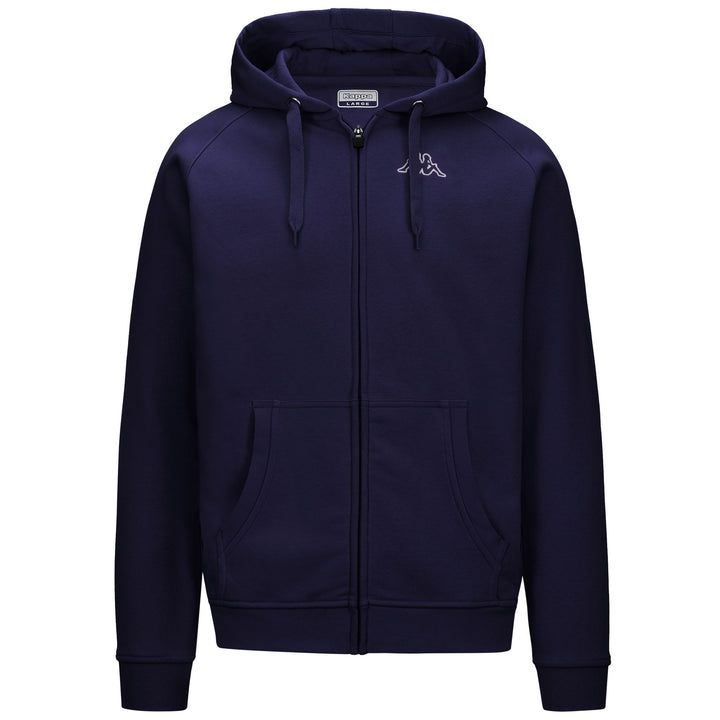 Fleece Man LOGO JACK SLIM Hoodie Full Zip BLUE MARITIME Photo (jpg Rgb)			