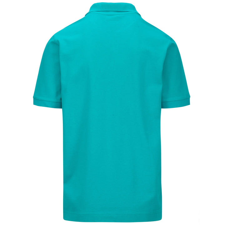 Polo Shirts Man LOGO  LIFE MSS Polo GREEN COLUMBIA Dressed Side (jpg Rgb)		