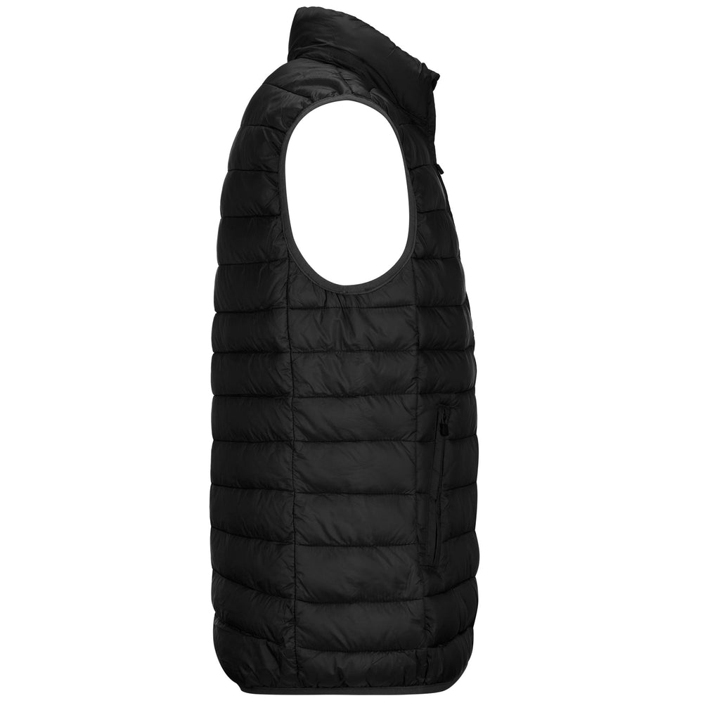 Jackets Man LOGO KORPO ASTROVEST Vest BLACK Dressed Front (jpg Rgb)	