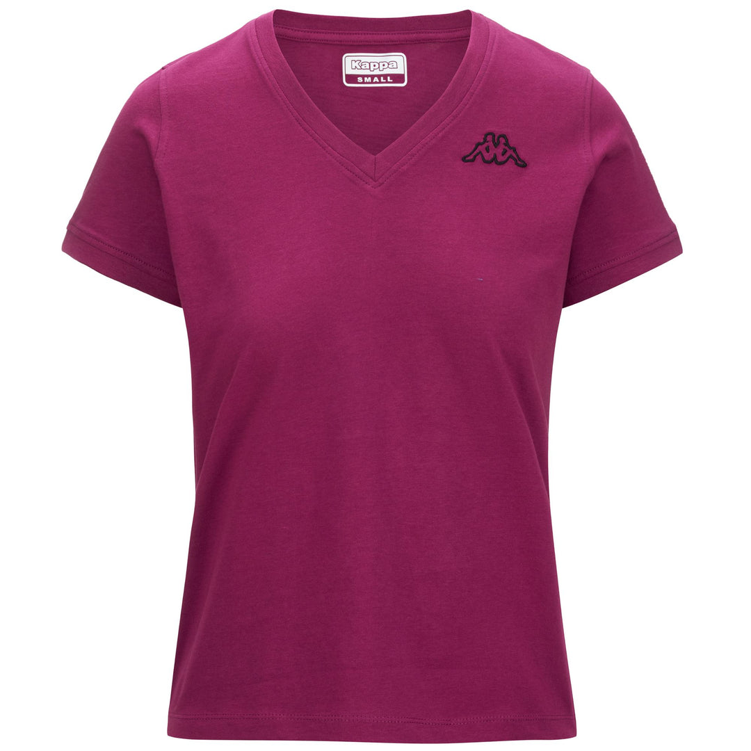 T-ShirtsTop Woman LOGO  CABOU T-Shirt VIOLET WINE Photo (jpg Rgb)			