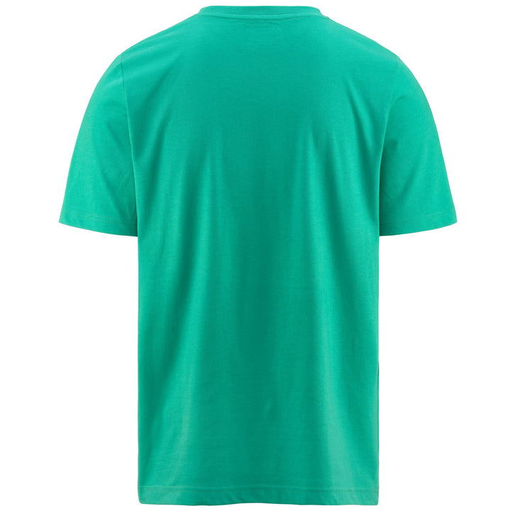 T-ShirtsTop Man LOGO  KORPO CROMEN T-Shirt GREEN POOL Dressed Side (jpg Rgb)		