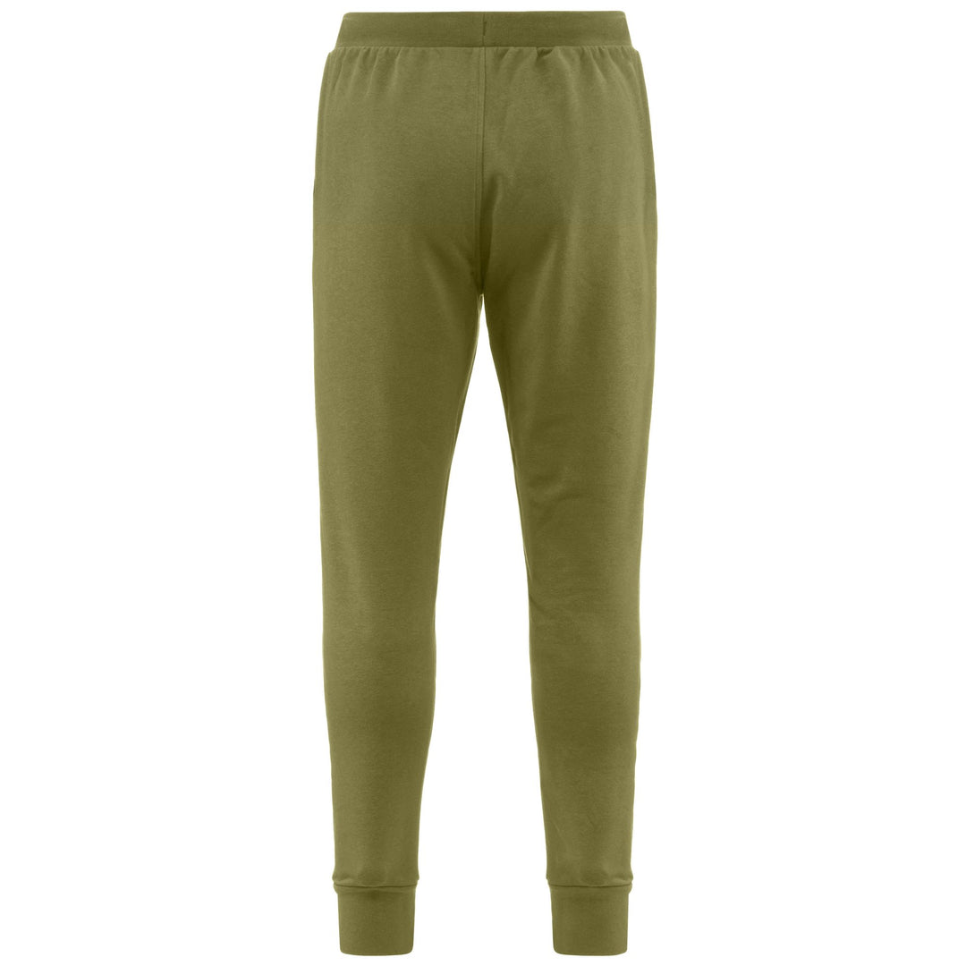 Pants Man LOGO KORPO ZANT Sport Trousers GREEN OLIVINE - GREEN RIFLE Dressed Side (jpg Rgb)		