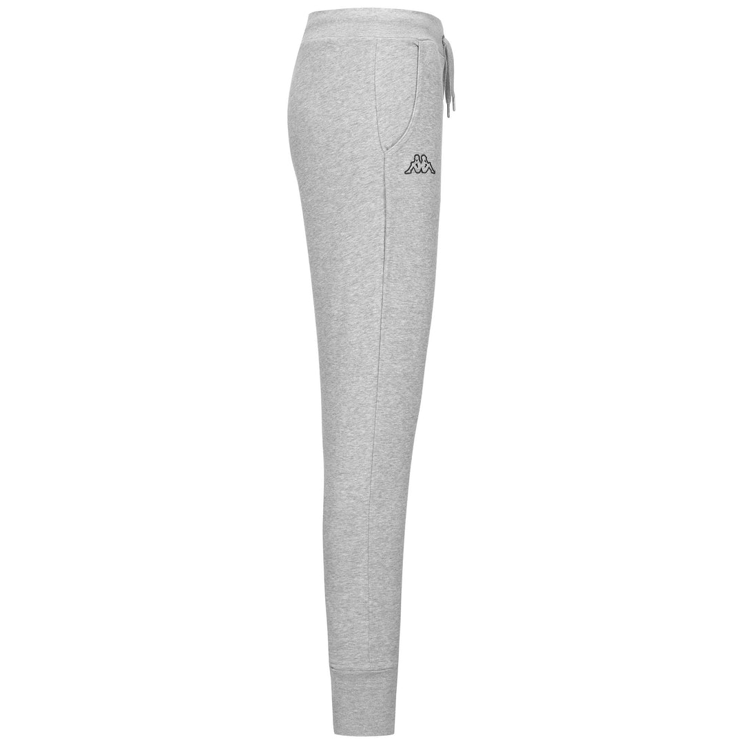 Pants Woman LOGO ZALIA Sport Trousers GREY MD MEL Dressed Front (jpg Rgb)	