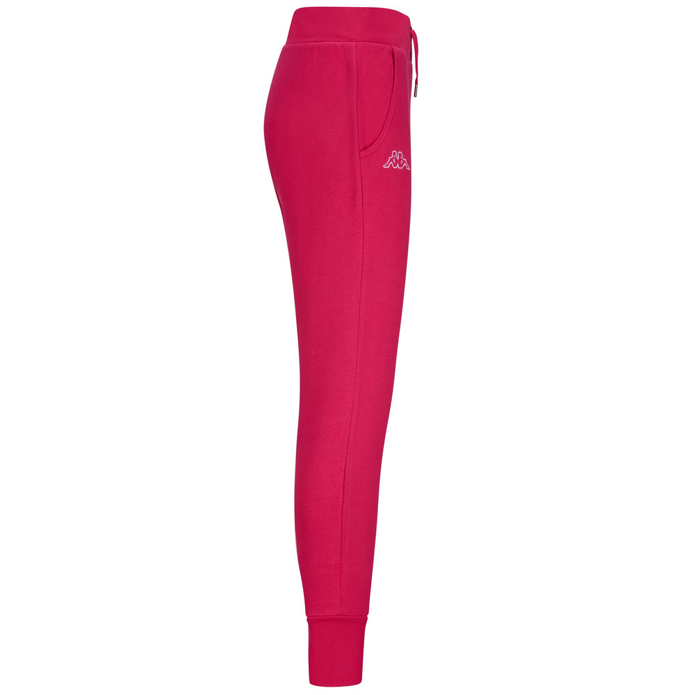 Pants Woman LOGO ZALIA Sport Trousers FUCHSIA BRIGHT ROSE Dressed Front (jpg Rgb)	