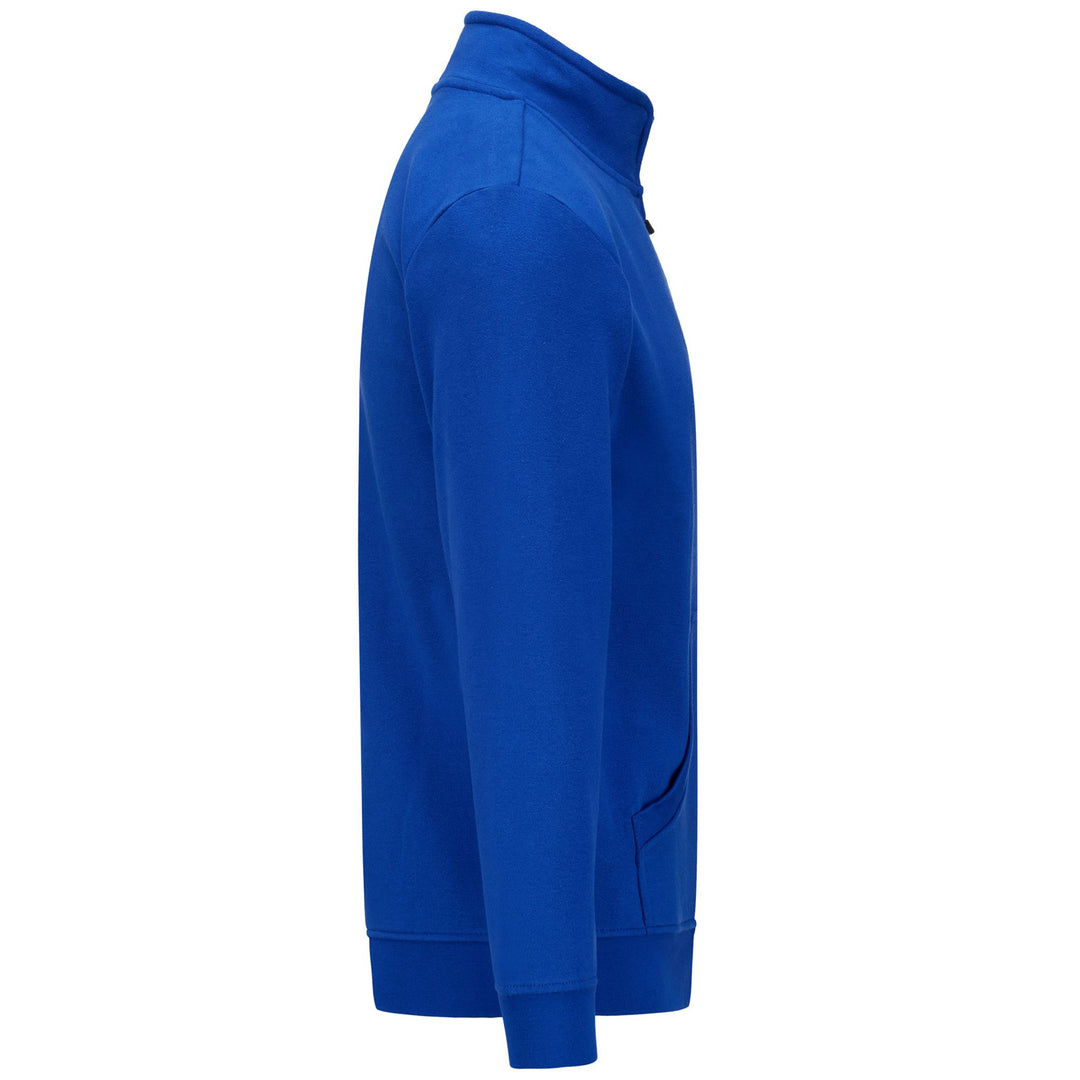 Fleece Man LOGO KORPO ZENTIL Jacket BLUE ROYAL Dressed Front (jpg Rgb)	