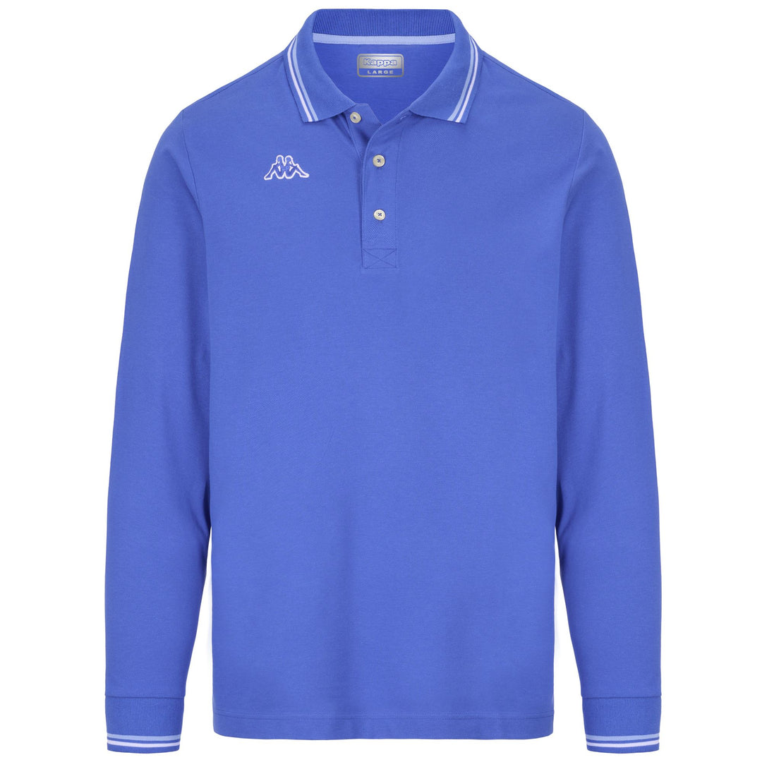 Polo Shirts Man LOGO MALTAX 5 MLS Polo BLUE ROYAL - AZURE LT MARINE - WHITE Photo (jpg Rgb)			