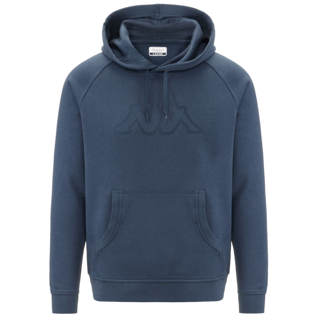 Fleece Man LOGO KORPO ZAIVER Hoodie BLUE FUSION - BLUE DK DENIM Photo (jpg Rgb)			