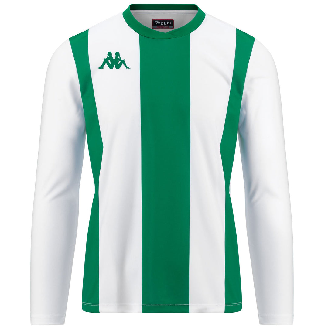 Active Jerseys Man KAPPA4SOCCER CASERNE Shirt WHITE-GREEN Photo (jpg Rgb)			