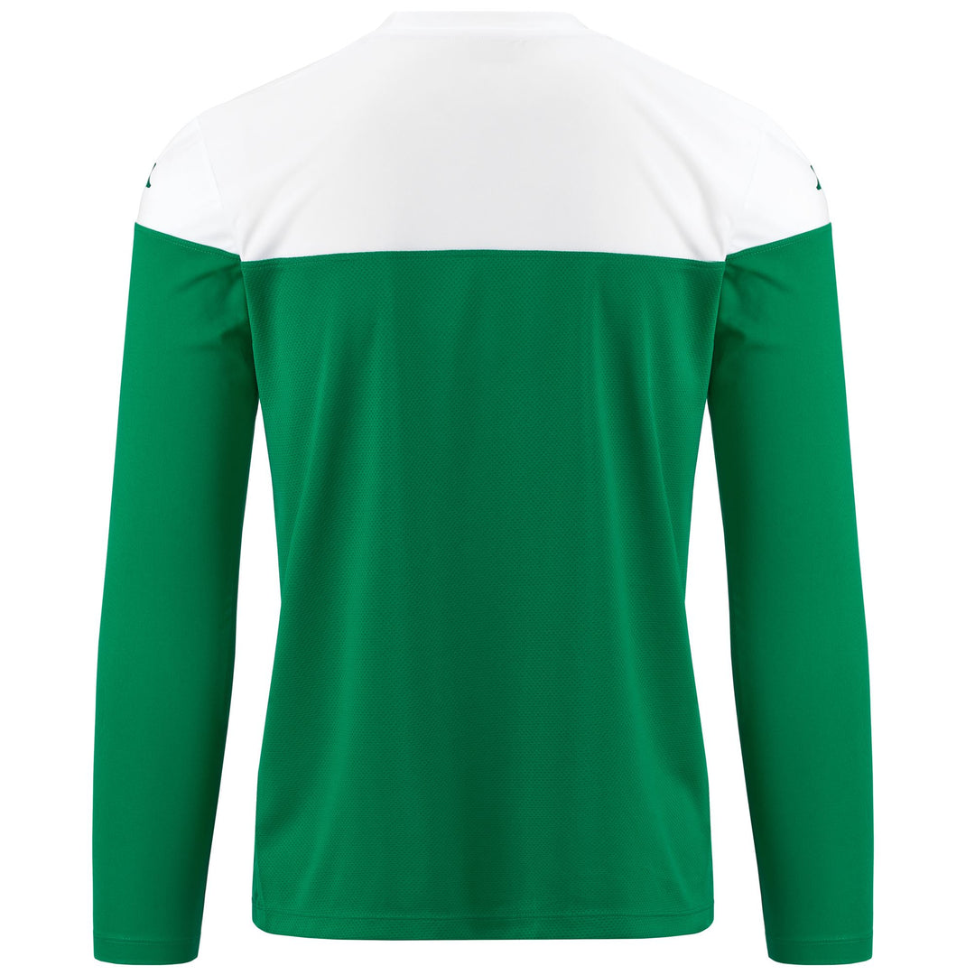 Active Jerseys Man KAPPA4SOCCER MARETO Shirt GREEN-WHITE Dressed Side (jpg Rgb)		