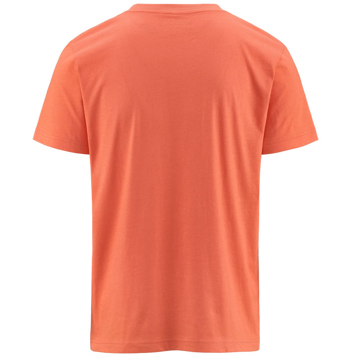 T-ShirtsTop Man LOGO  KORPO CAFERS SLIM T-Shirt ORANGE CAMELIA Dressed Side (jpg Rgb)		