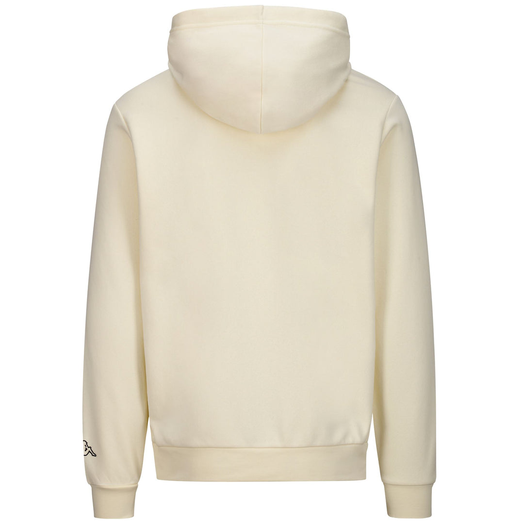 Fleece Man LOGO KORPO DAFERS Hoodie WHITE WHISPER Dressed Side (jpg Rgb)		