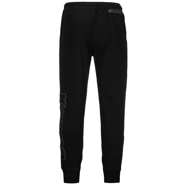 Pants Man LOGO BIPANT SLIM Sport Trousers BLACK Dressed Side (jpg Rgb)		