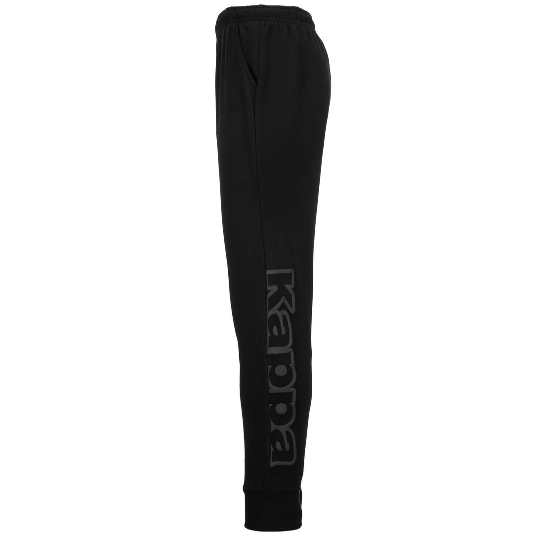 Pants Man LOGO BIPANT SLIM Sport Trousers BLACK Dressed Front (jpg Rgb)	