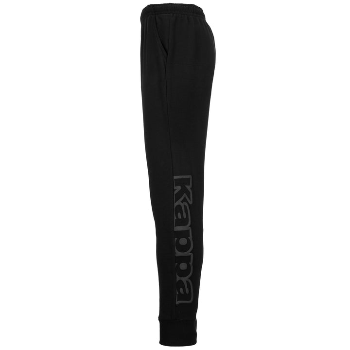 Pants Man LOGO BIPANT SLIM Sport Trousers BLACK Dressed Front (jpg Rgb)	