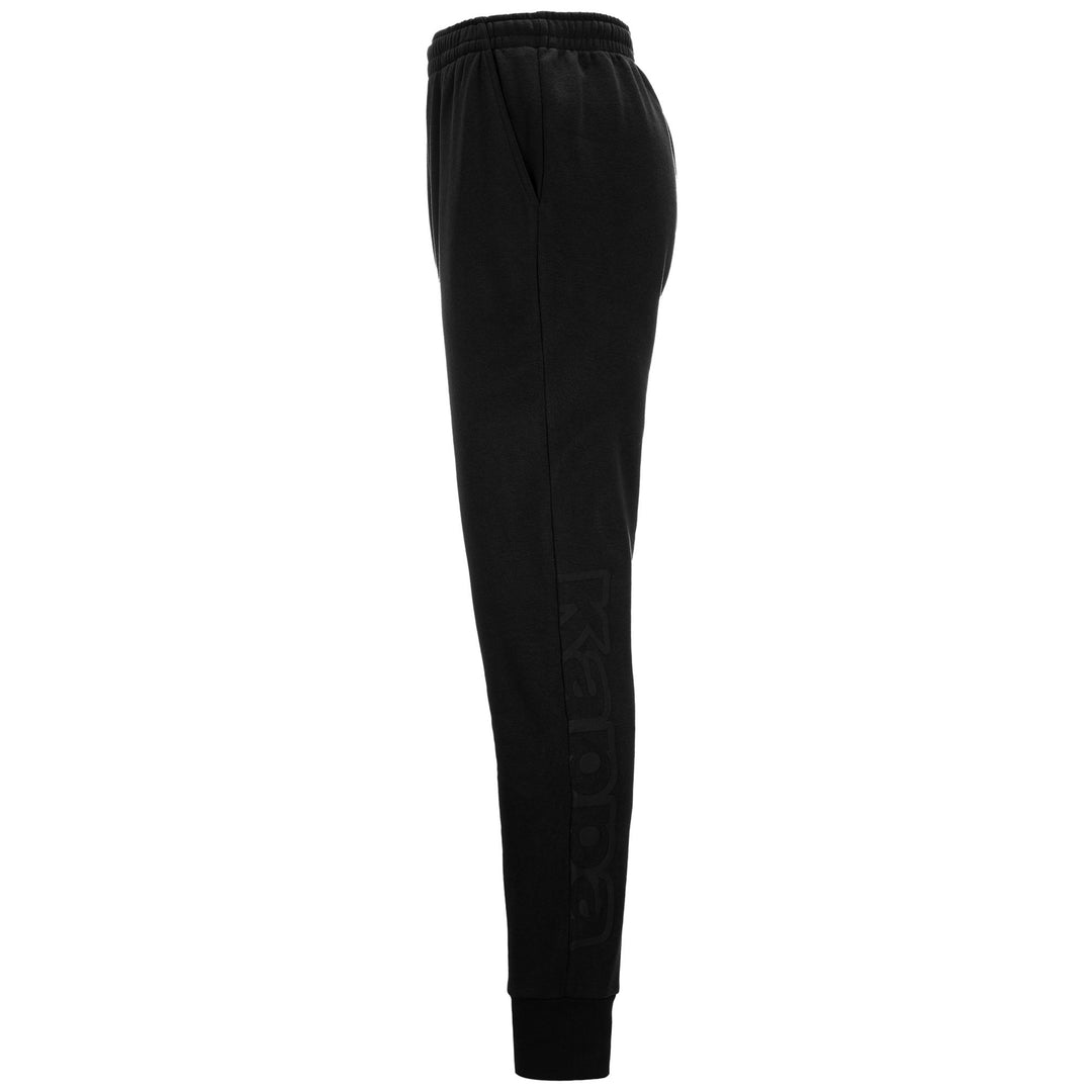 Pants Man LOGO BIPANT SLIM Sport Trousers BLACK Dressed Front (jpg Rgb)	