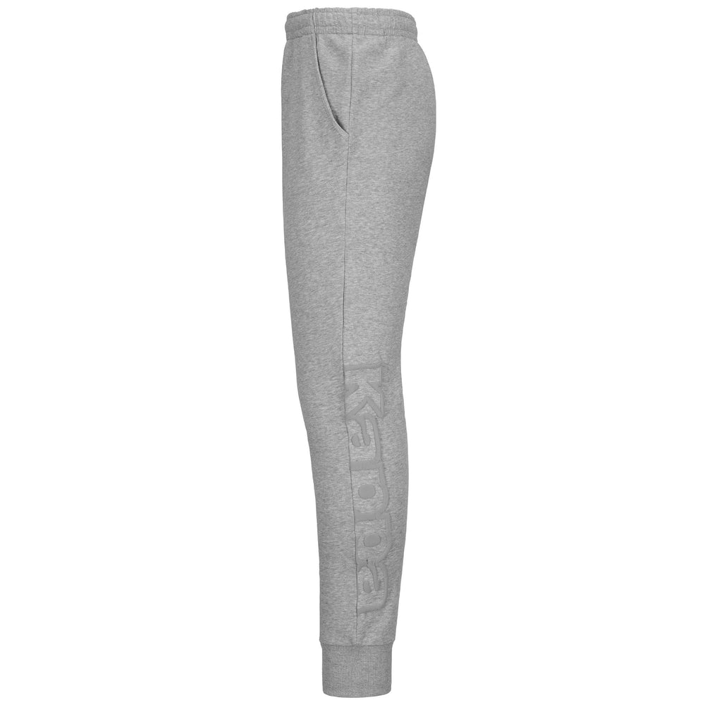 Pants Man LOGO BIPANT SLIM Sport Trousers GREY MD MEL Dressed Front (jpg Rgb)	