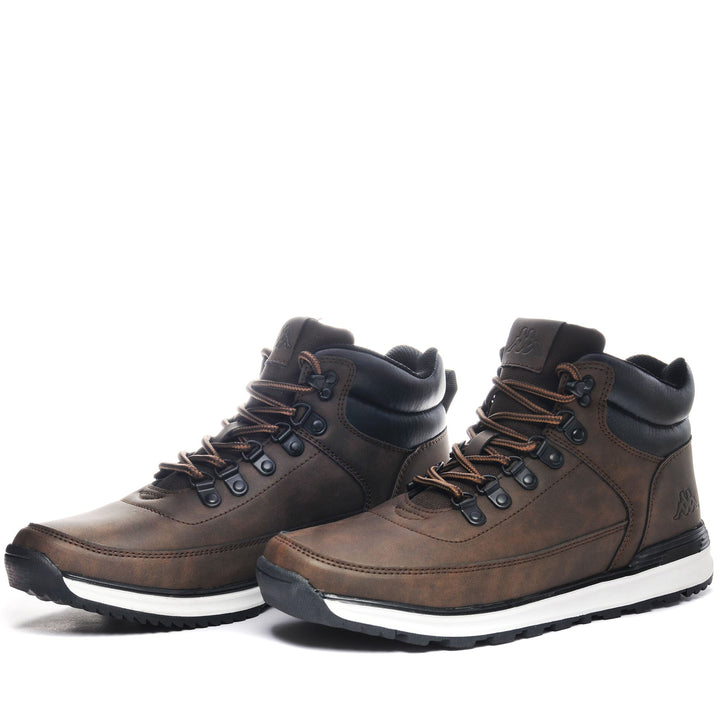 Ankle Boots Man LOGO MONSI MD Laced BROWN DK-BLACK Detail (jpg Rgb)			