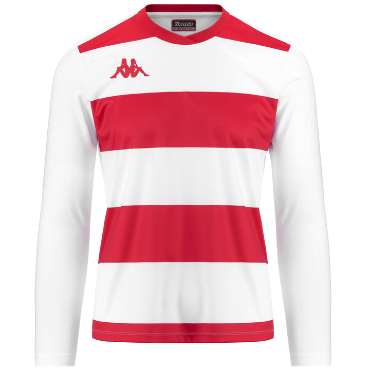 Active Jerseys Man KAPPA4SOCCER CASERNHOR Shirt WHITE-RED Photo (jpg Rgb)			