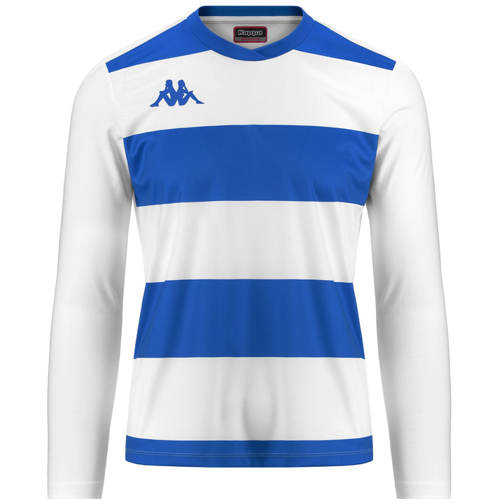 Active Jerseys Man KAPPA4SOCCER CASERNHOR Shirt WHITE-BLUE NAUTIC Photo (jpg Rgb)			