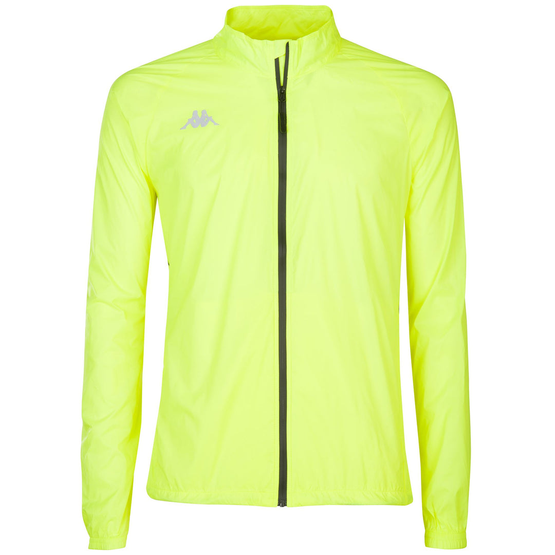 Jackets Man KAPPA4RUNNING CERCHIO Short YELLOW BLAZING Photo (jpg Rgb)			