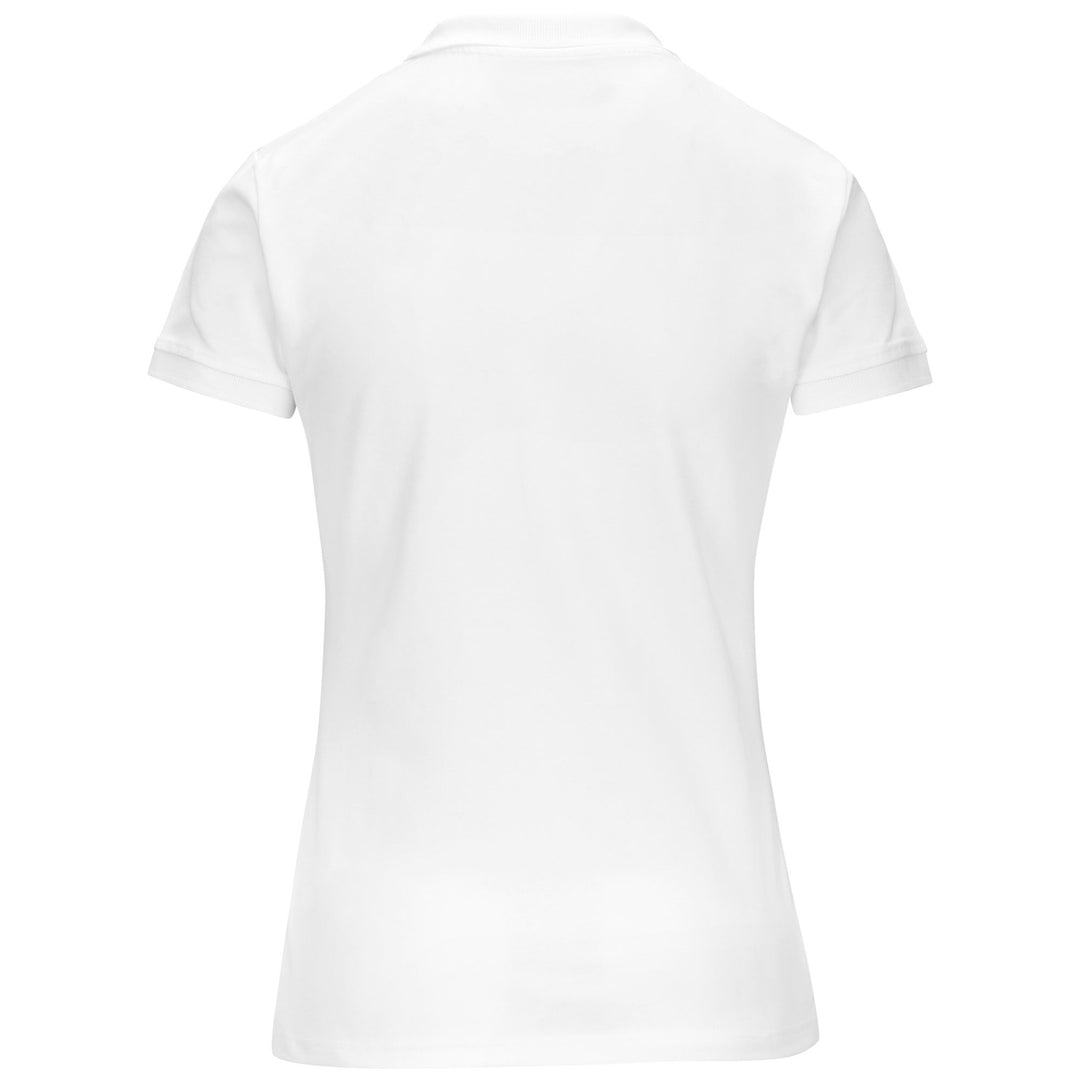 Polo Shirts Woman Kappa4training Menata Polo WHITE Dressed Side (jpg Rgb)		