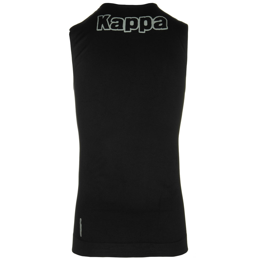 Skin T-ShirtsTop Unisex KAPPA4SKIN KOMBAT BANK Tank BLACK Dressed Front (jpg Rgb)	