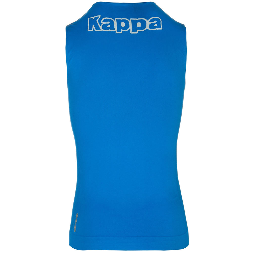 Skin T-ShirtsTop Unisex KAPPA4SKIN KOMBAT BANK Tank BLUE IMPERIAL Dressed Front (jpg Rgb)	