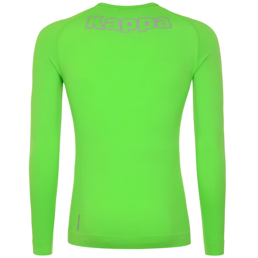 Skin T-ShirtsTop Unisex KOMBAT SKIN BONGV T-Shirt GREEN FLUO Dressed Front (jpg Rgb)	