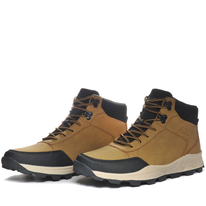 Ankle Boots Man LOGO KAMBALA Laced YELLOW TAN - BLACK Detail (jpg Rgb)			