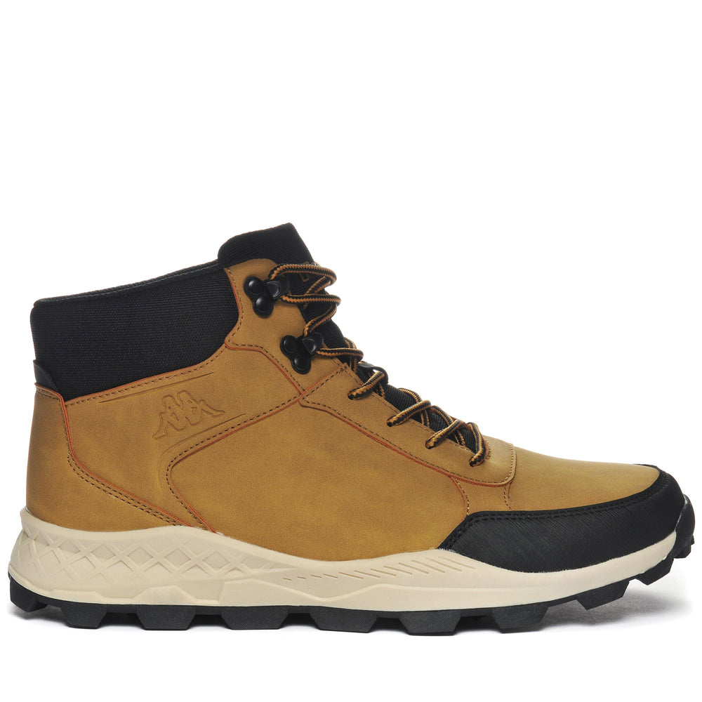 Ankle Boots Man LOGO KAMBALA Laced YELLOW TAN - BLACK Photo (jpg Rgb)			