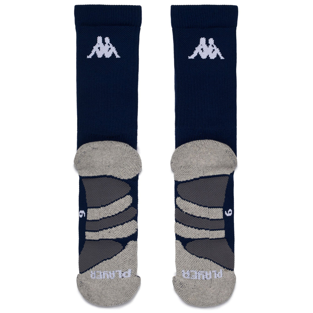 Socks Man PLAYER SPOXS 1PACK Quarter High Sock BLUE MARINE Dressed Side (jpg Rgb)		