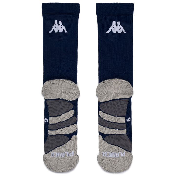 Socks Man PLAYER SPOXS 1PACK Quarter High Sock BLUE MARINE Dressed Side (jpg Rgb)		