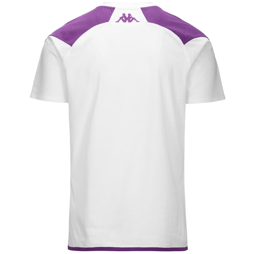 T-ShirtsTop Man AYBA 7 VALLADOLID T-Shirt WHITE - BRIGHT VIOLET Dressed Side (jpg Rgb)		