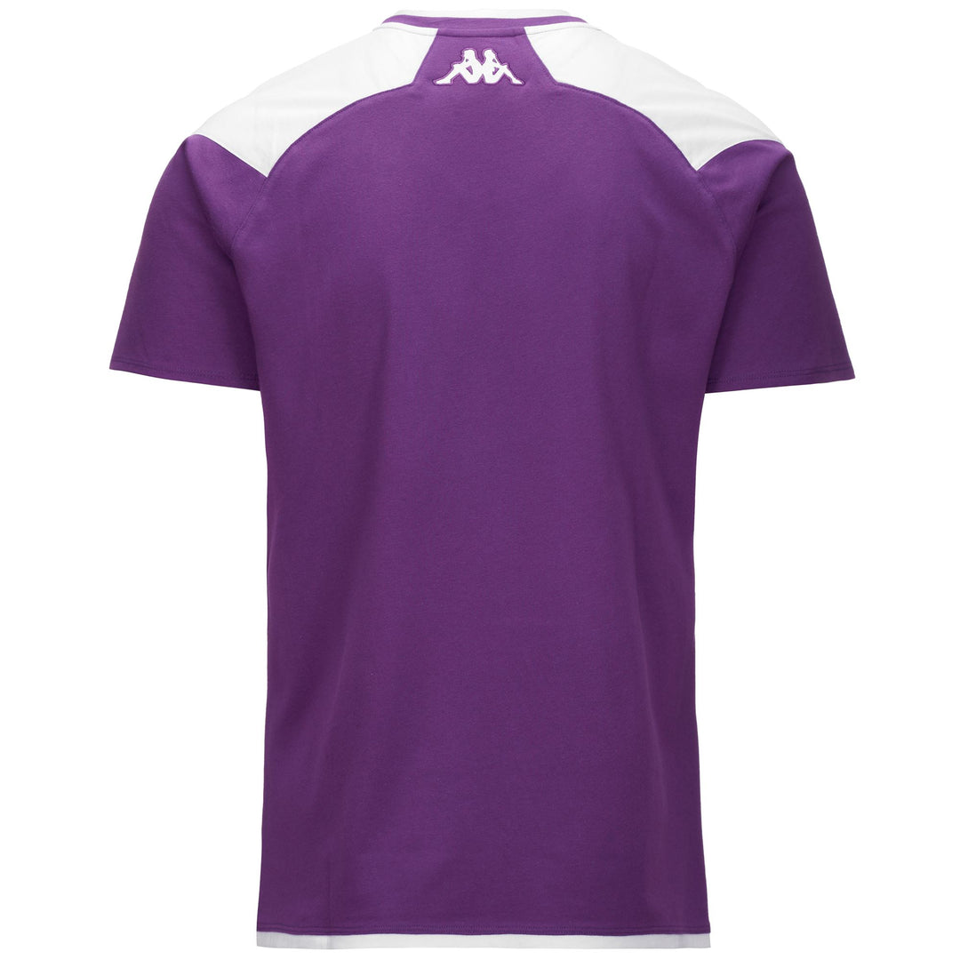 T-ShirtsTop Man AYBA 7 VALLADOLID T-Shirt BRIGHT VIOLET - WHITE Dressed Side (jpg Rgb)		