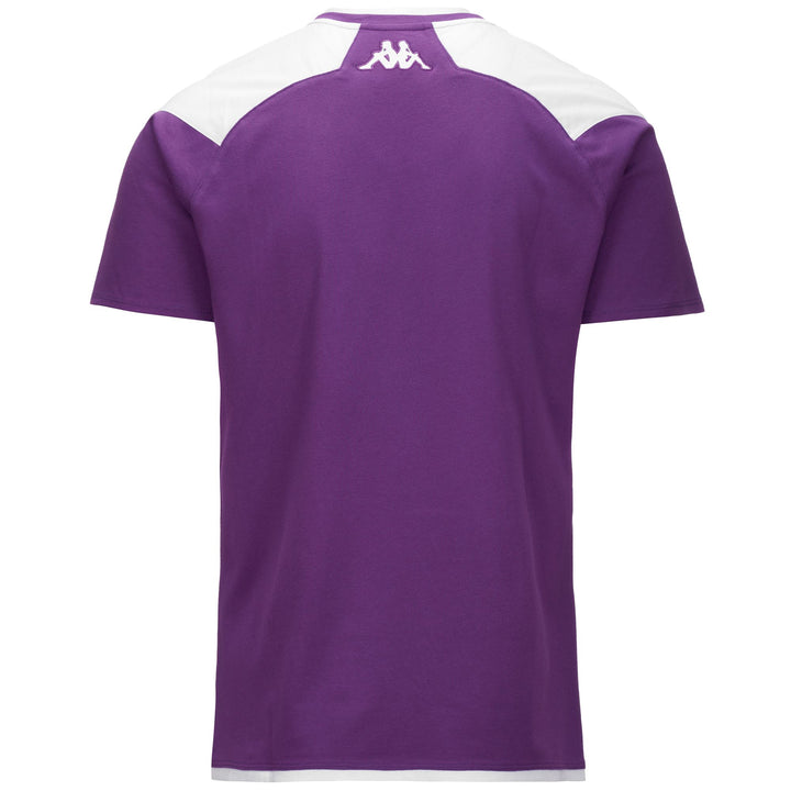 T-ShirtsTop Man AYBA 7 VALLADOLID T-Shirt BRIGHT VIOLET - WHITE Dressed Side (jpg Rgb)		