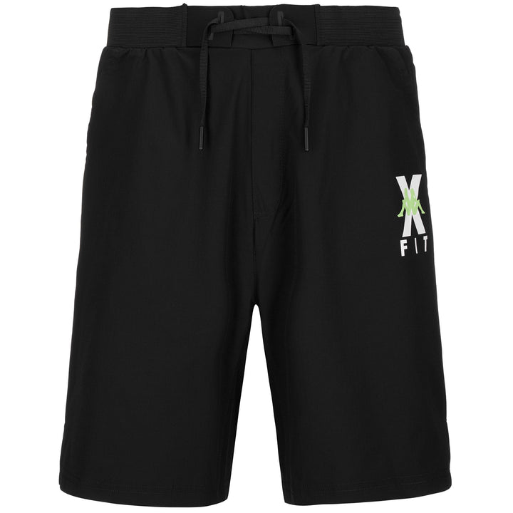 Shorts Man KOMBAT WKT EGAMENO Sport Shorts BLACK - GREEN PARADISE Photo (jpg Rgb)			