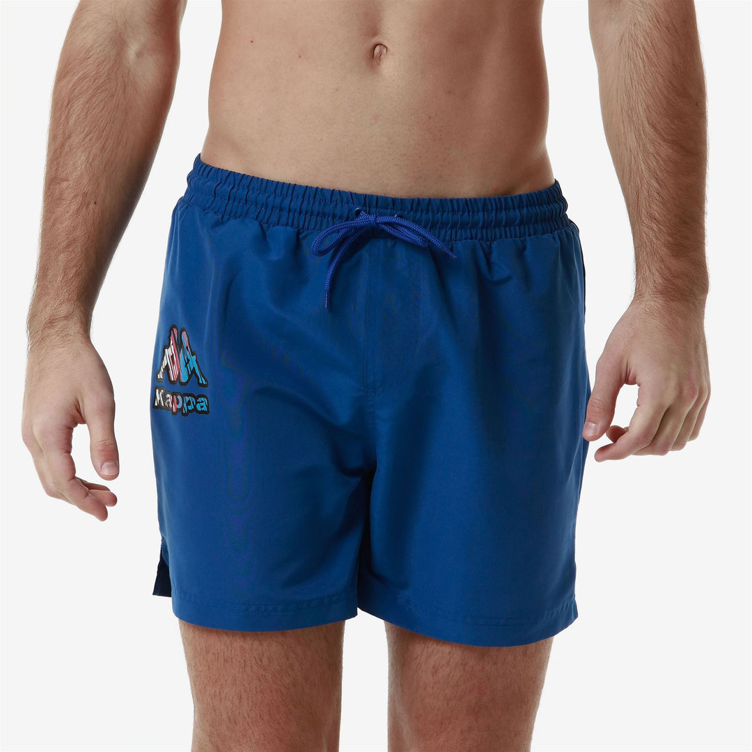 Bathing Suits Man LOGO FRIOGO Swimming Trunk BLUE CLASSIC Detail (jpg Rgb)			