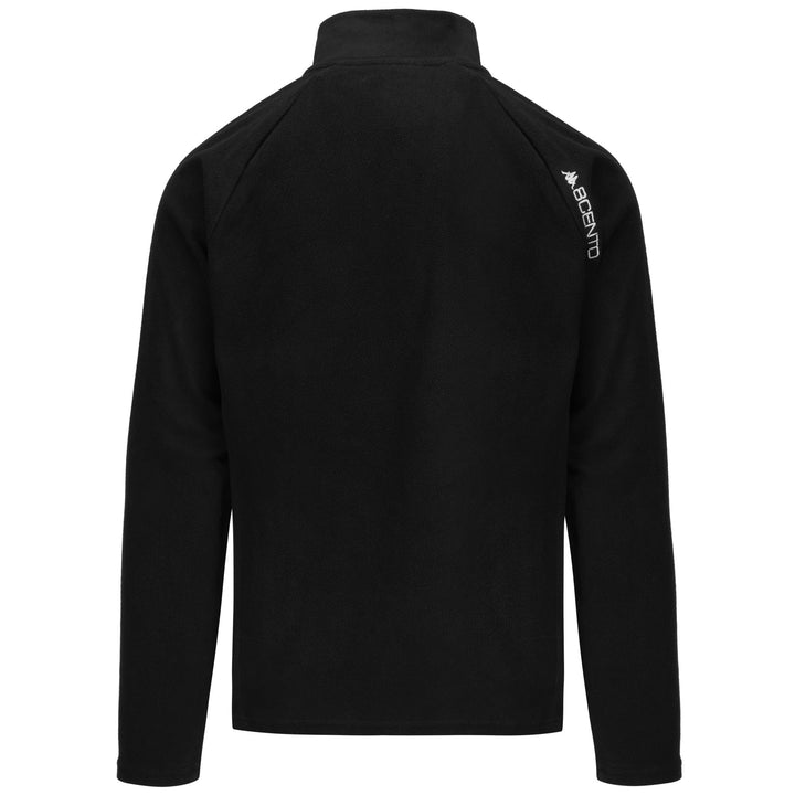 Fleece Unisex 8CENTO 818 Jumper BLACK Dressed Side (jpg Rgb)		