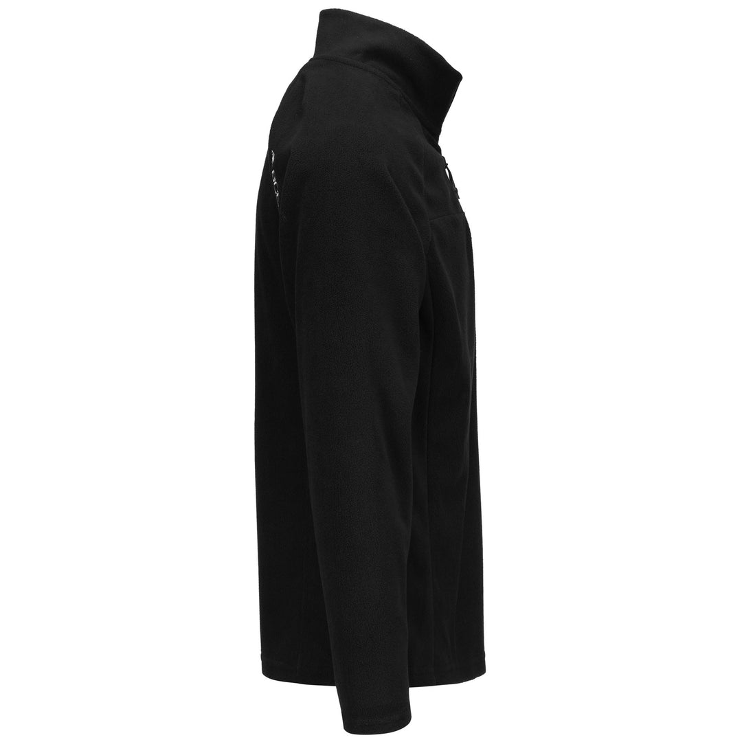 Fleece Unisex 8CENTO 818 Jumper BLACK Dressed Front (jpg Rgb)	