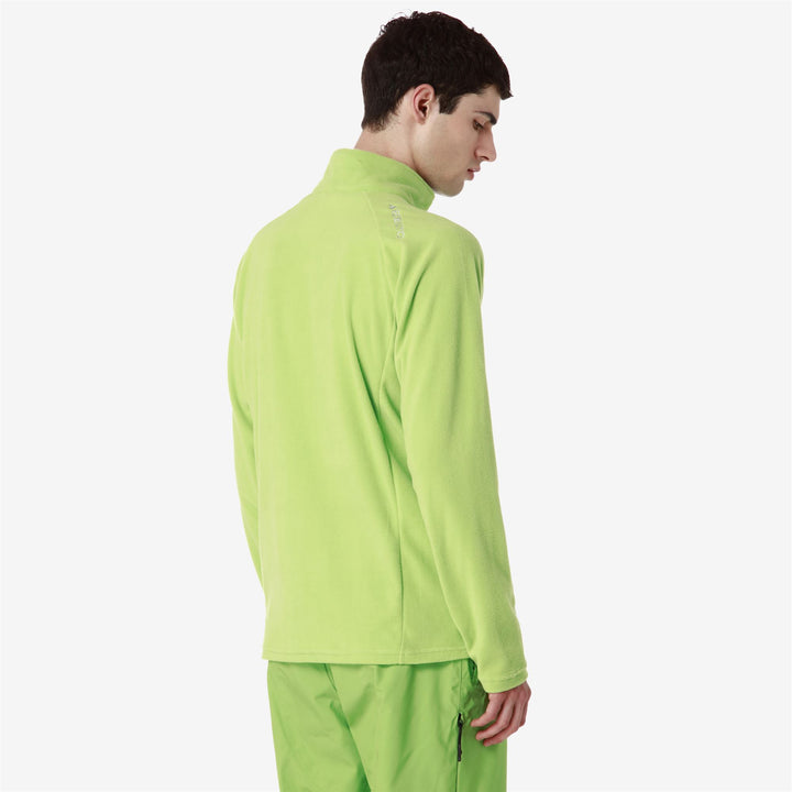 Fleece Unisex 8CENTO 818 Jumper GREEN GLOWING Detail Double				